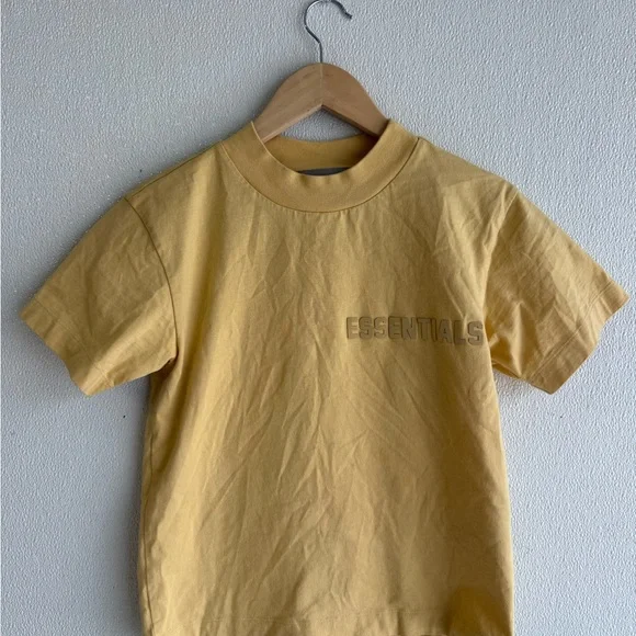 Essentials Women's Athletic Shorts and Tee in Pale Yellow - Picture 14 of 14